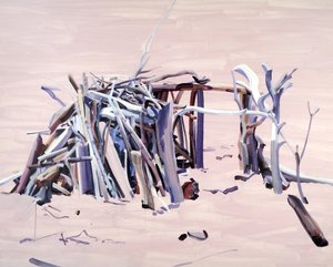 Maison01, 2015 (acrílico sobre tela) de Olivier Morel