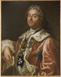 Comyte Charles Gustave de Tessin - Retrato de Carl Gustaf Tessin (1695-1770), de Arenius, Olof (1700-1766). Óleo sobre tela de Olof Arenius