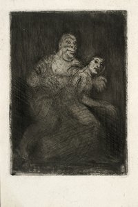 Um homem surpreende uma mulher de Oluf Hartmann