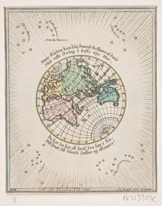 Mapa do mundo com poemas
