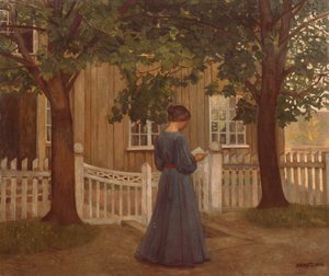 À tarde (carta) de Oluf Wold Thorne