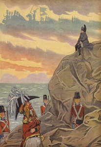 Napoleão em Santa Helena, guardado pelos britânicos