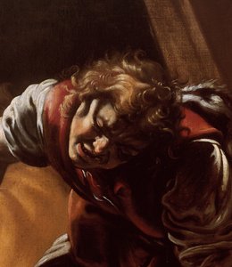 Detalhe de Davi de Davi e Golias de Orazio Borgianni