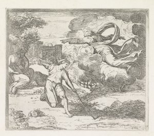Deus avisa Isaac para não ir ao Egipto
Pinturas na Loggia de Rafael (título da série) de Orazio Borgianni