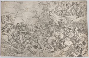 A travessia do Mar Vermelho, 1583., 1583. de Orazio Farinati