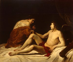 Cupido e Psique de Orazio Gentileschi