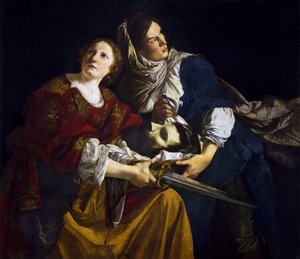 Judite e sua serva com a cabeça de Holofernes, c. 1610.