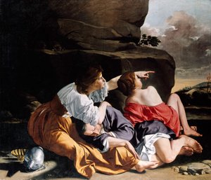Ló e suas filhas de Orazio Gentileschi