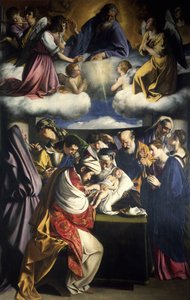 A circuncisão de Cristo, 1607. de Orazio Gentileschi