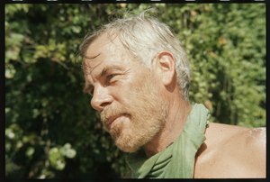 Lee Marvin em set para o "Inferno no Pacífico". de Orlando Suero