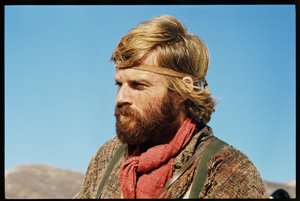 Robert Redford no set, 