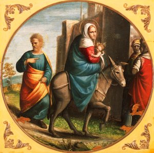 Regresso do voo para o Egipto de Ortolano (c.1488 c.1525)