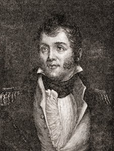 O Comodoro da Marinha dos Estados Unidos Oliver Hazard Perry, da História do Nosso País, publicado em 1905 (gravura em madeira)