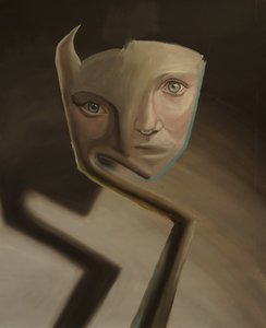 Alma dividida, 2023 (óleo sobre linho)