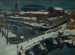 Paisagem de inverno. Petrogrado, 1920