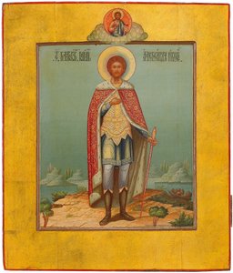 São Alexandre Nevsky, século XIX de Osip Semionovich Chirikov