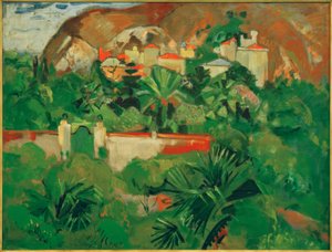 Paisagem italiana com portão, Levanto de Oskar Moll