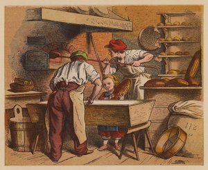 O Padeiro (litografia a cores) de Oskar Pletsch