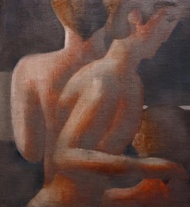 Três atos, frisos de prata III de Oskar Schlemmer