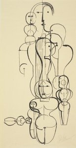 Plano Figural K 1 de Oskar Schlemmer
