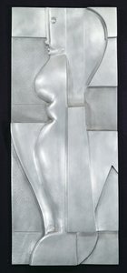 Relevo H. Figura Abstrata, 1919 (alumínio) de Oskar Schlemmer