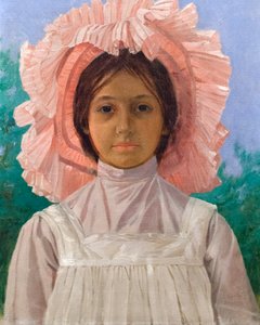 Rapariga com gorro rosa de Osman Hamdi Bey
