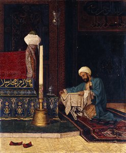 O túmulo de Mehmed I, Yesil Turbe, Bursa, 1881 de Osman Hamdi Bey