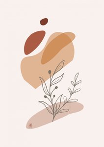 Formas botânicas com um toque rústico