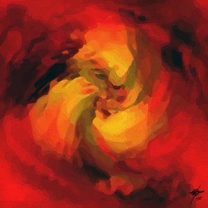 Rosto abstrato e emotivo de Osvaldo Russo