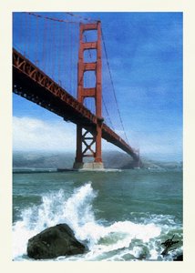 As ondas que se quebram na Golden Gate de Osvaldo Russo