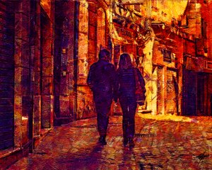 Passeio noturno pela cidade romântica de Osvaldo Russo