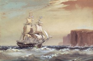 Navio de emigrantes chegando em Sydney Heads, 1883