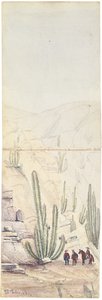 Cactos em Deep "Quebrada", 1863 de Oswald Younghusband