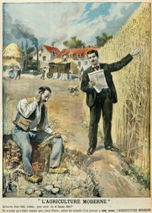 Agricultura moderna em 1897 (Gravura)
