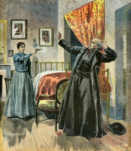 Assassinato do abade Paul De Broglie, 1895 (Ilustração)