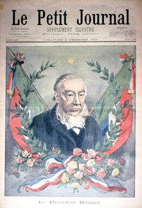 Presidente Kruger, capa do &39;Le Petit Journal&39;, 2 de dezembro de 1900 (gravura colorida)