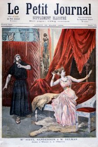 Sibyl Sanderson e Delmas na ópera de Jules Massenet Thais, Paris, 1894 de Oswaldo Tofani