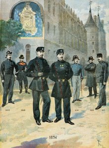 Os diferentes trajes da polícia francesa de Oswaldo Tofani