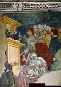 Detalhe da pregação de Santo Agostinho (fresco