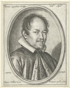 Retrato do compositor Paolo Quagliati c. 1555-1628, 1623 de Ottavio Maria Leoni