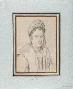 Retrato de Costanza Sforza di Santa Flora (1550-1617), Duquesa de Sora e Esposa de Giacomo Boncompagni Desenho de Ottavio Leoni (1578-1630) Genes, Musei di Strada Nuova, inv 2431