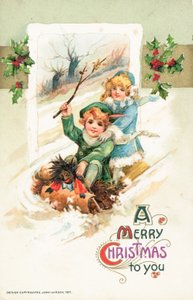 Cartão de natal americano de Ottmar the Elder Elliger