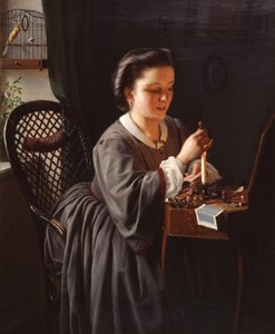 Mulher no interior