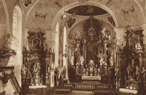Igreja Paroquial, Oberammergau, Interior da Igreja