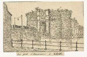 Amercoeurpoort te Luik
A Porta Amercoeur em Liège (título sobre o objecto) de Otto Baron Howen