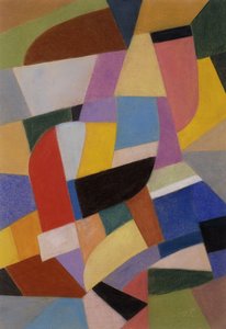 Composição; Komposition, c.1935-1937 (pastel sobre papel)