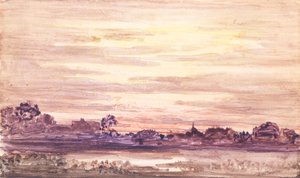 Pôr do sol após a tempestade, c. 1900. de Otto Gaertner