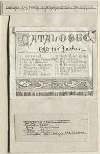 Catálogo de Minhas Pinturas em JW Sargents, Cleveland, 17 de dezembro de 1877, 1877. de Otto H. Bacher