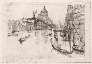 Entrada para o Grande Canal, 1880. de Otto H. Bacher