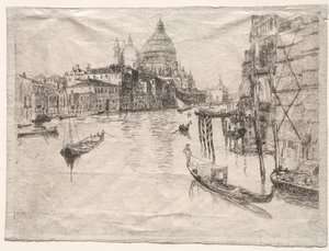 Entrada para o Grande Canal, Veneza de Otto H. Bacher
